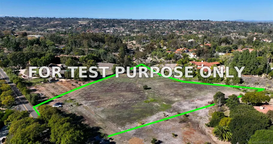 Demo/Test Data 17650 Los Morros Unit Pm11524 Par 2, Rancho Santa Fe, Ca 92067