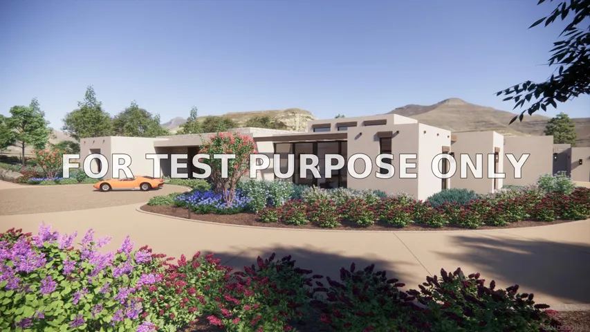 Demo/Test Data 17650 Los Morros Unit Pm11524 Par 2, Rancho Santa Fe, Ca 92067