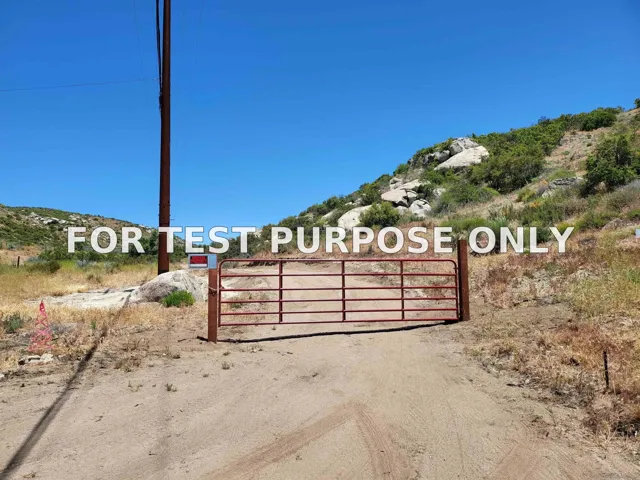 Demo/Test Data 000 La Posta Road Unit ., Campo, Ca 91906