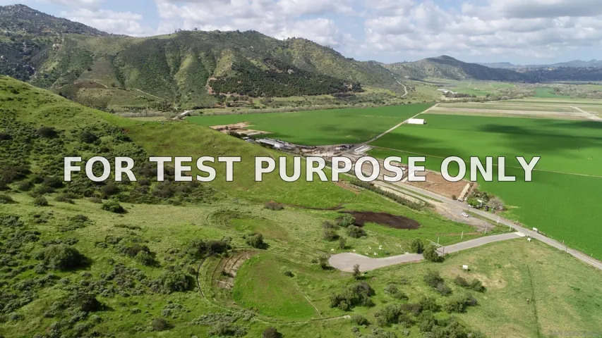 Demo/Test Data 16353 Via Justina Real Unit 2, San Pasqual, Ca 92025