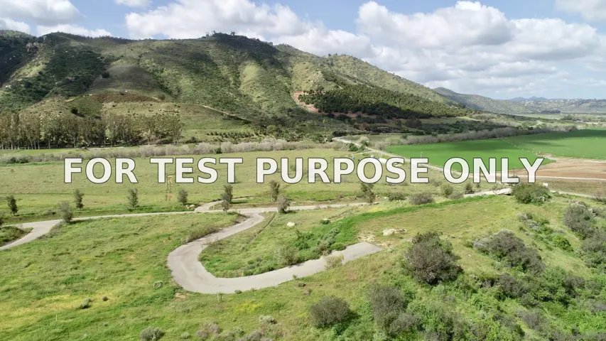 Demo/Test Data 16381 Via Justina Real Unit 5, San Pasqual, Ca 92025