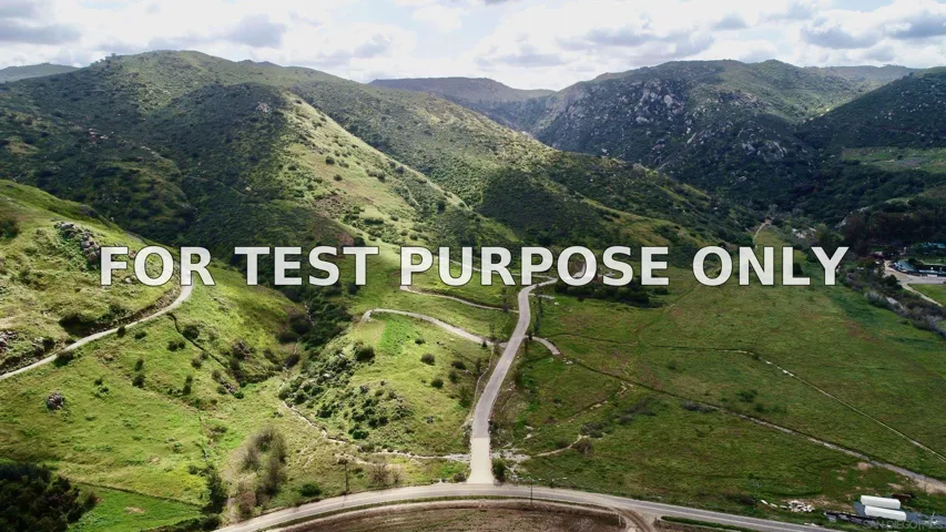 Demo/Test Data 16381 Via Justina Real Unit 5, San Pasqual, Ca 92025