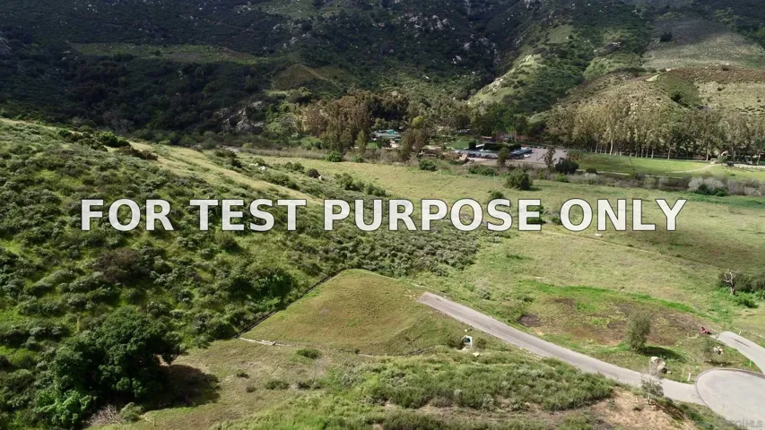 Demo/Test Data 16326 Via Justina Real Unit 6, San Pasqual, Ca 92025