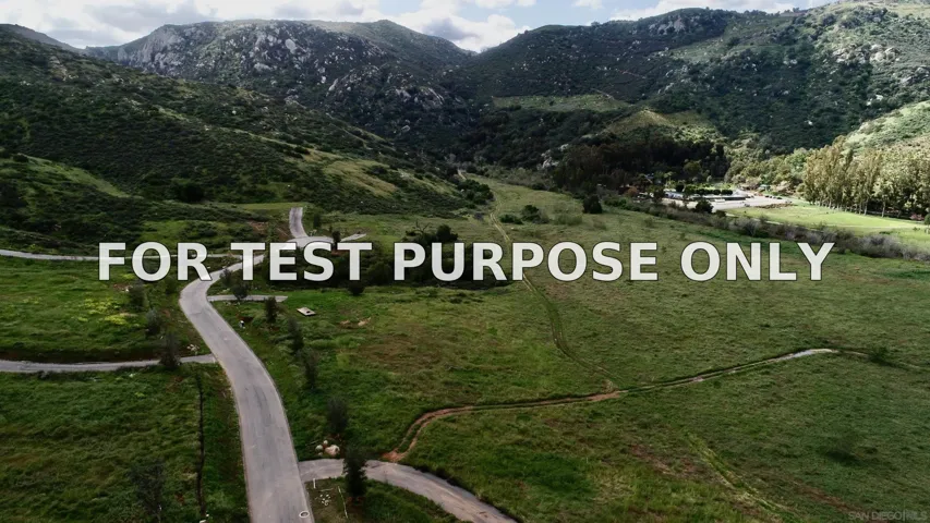 Demo/Test Data 16270 Via Justina Real Unit 7, San Pasqual, Ca 92025