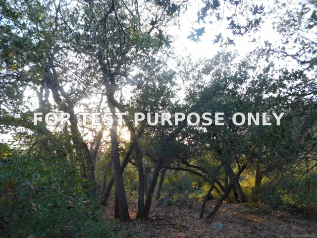 Demo/Test Data 0 Pine Hills Rd Unit Pm03064 Par 3, Julian, Ca 92036