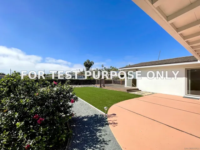Demo/Test Data 5556 Ladybird Lane, La Jolla, Ca 92037