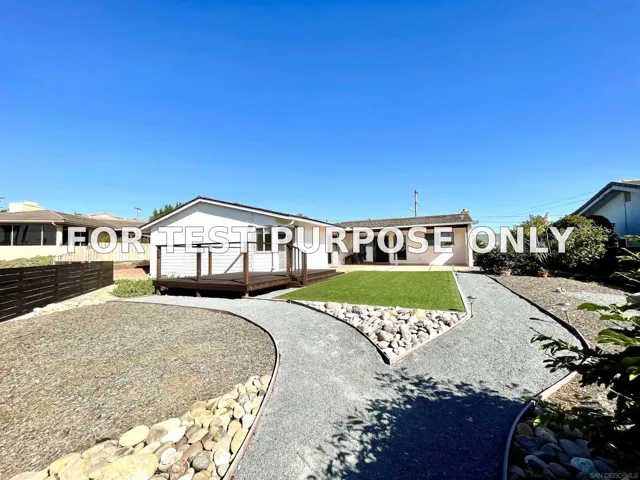 Demo/Test Data 5556 Ladybird Lane, La Jolla, Ca 92037