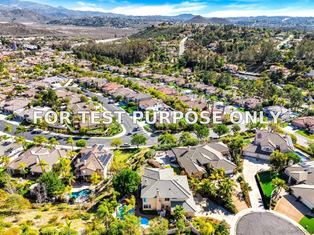 Demo/Test Data 3176 Via Montaneta, Escondido, Ca 92029