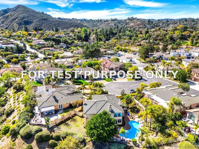Demo/Test Data 3176 Via Montaneta, Escondido, Ca 92029