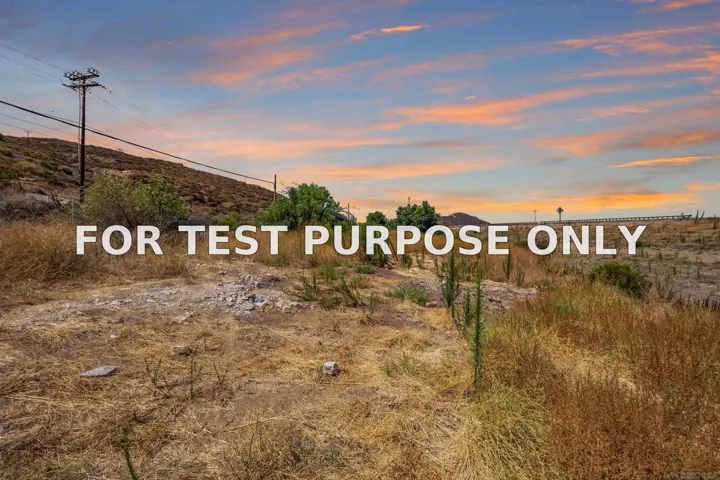 Demo/Test Data 11600 Woodside Avenue, Lakeside, Ca 92040