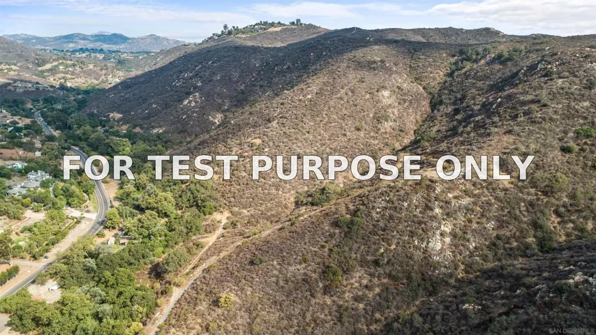 Demo/Test Data 0000 Jamul Dr. Unit 519-050-31-00, Jamul, Ca 91935