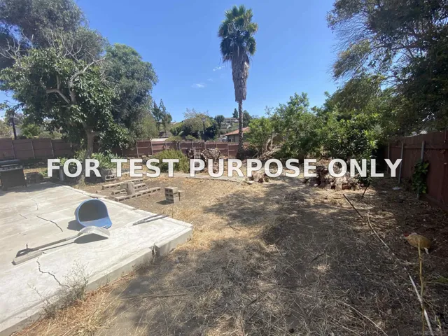 Demo/Test Data 5679 Lake Park Way, La Mesa, Ca 91942