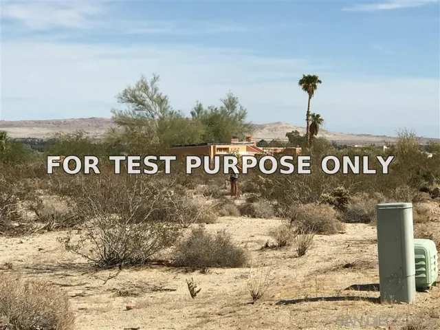 Demo/Test Data 196 Verbena Dr Unit 196, Borrego Springs, Ca 92004