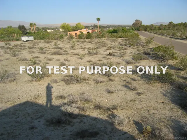 Demo/Test Data 196 Verbena Dr Unit 196, Borrego Springs, Ca 92004