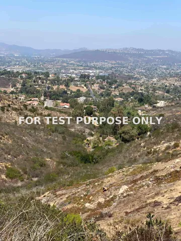 Demo/Test Data 000 Coronado Hills Drive Unit Sec 24-12-3w Neq That Por Of Par D Per Pm11015 In, San Marcos, Ca 92078