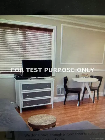 Demo/Test Data 5012 Del Monte Avenue, San Diego, Ca 92107