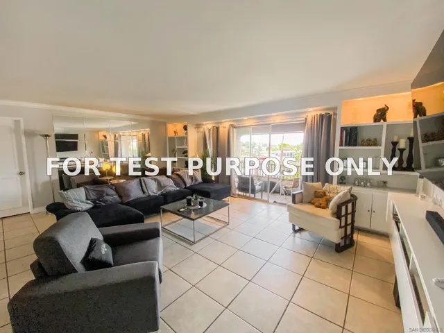 Demo/Test Data 2540 Clairemont Dr Unit 308, San Diego, Ca 92117