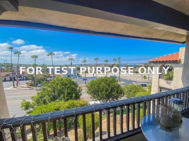 Demo/Test Data 2540 Clairemont Dr Unit 308, San Diego, Ca 92117