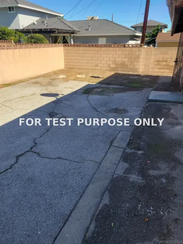 Demo/Test Data 5558 Sultana Ave., Temple City, Ca 91780