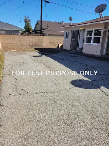 Demo/Test Data 5558 Sultana Ave., Temple City, Ca 91780