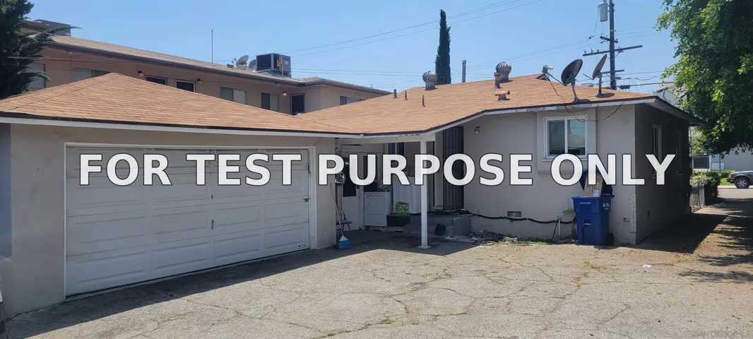 Demo/Test Data 5558 Sultana Ave., Temple City, Ca 91780