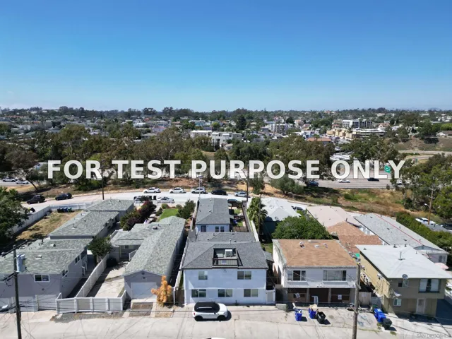 Demo/Test Data 2737-2741 1/2 G Street, San Diego, Ca 92102