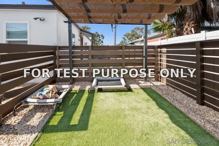 Demo/Test Data 2737-2741 1/2 G Street, San Diego, Ca 92102