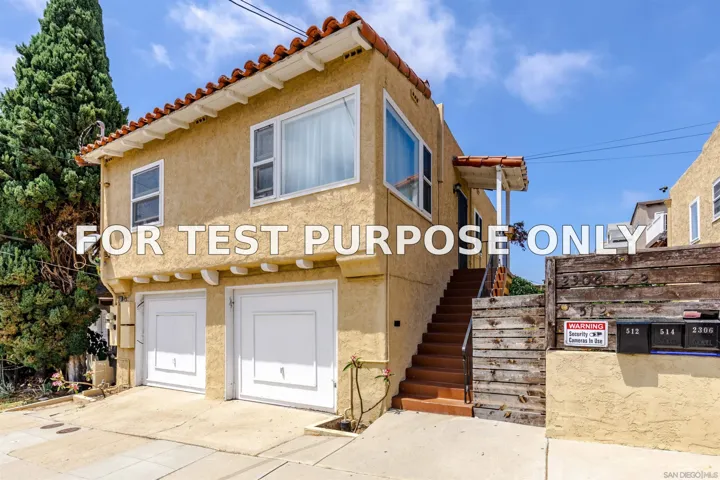 Demo/Test Data 512-14 W Juniper, San Diego, Ca 92101