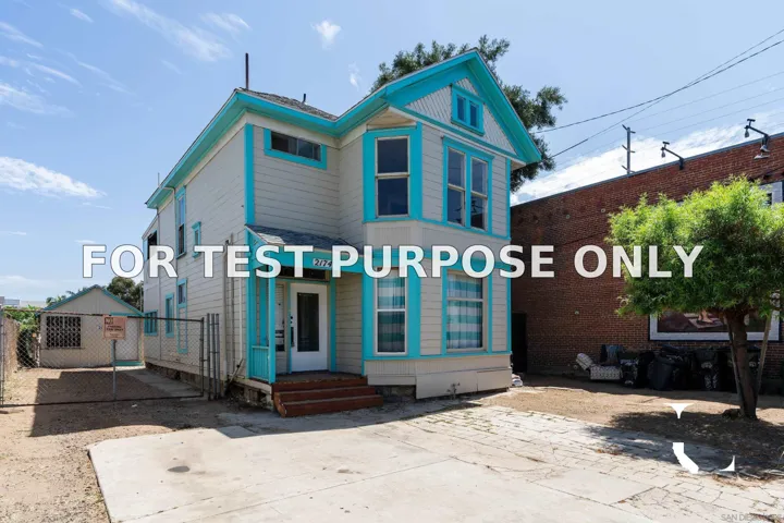 Demo/Test Data 2174 Logan Ave, San Diego, Ca 92113