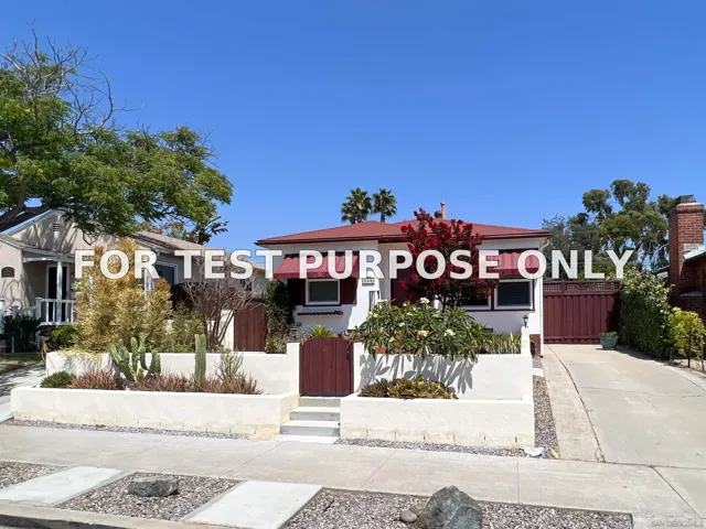 Demo/Test Data 3109-11 Nile, San Diego, Ca 92104