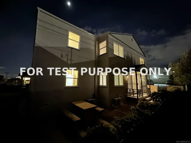 Demo/Test Data 4530-36 38th Street, San Diego, Ca 92116