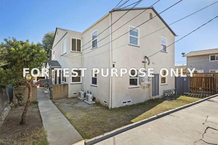 Demo/Test Data 4530-36 38th Street, San Diego, Ca 92116