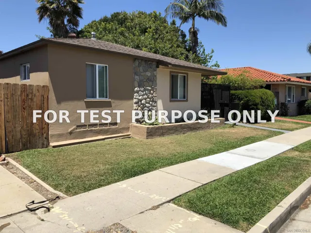 Demo/Test Data 6210-6212 1/2 Stanley Ave, San Diego, Ca 92115