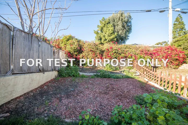Demo/Test Data 2672 Market St, San Diego, Ca 92102