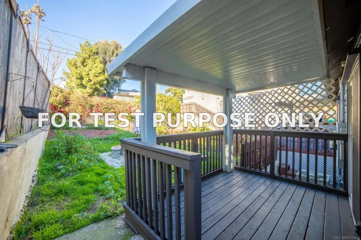 Demo/Test Data 2672 Market St, San Diego, Ca 92102