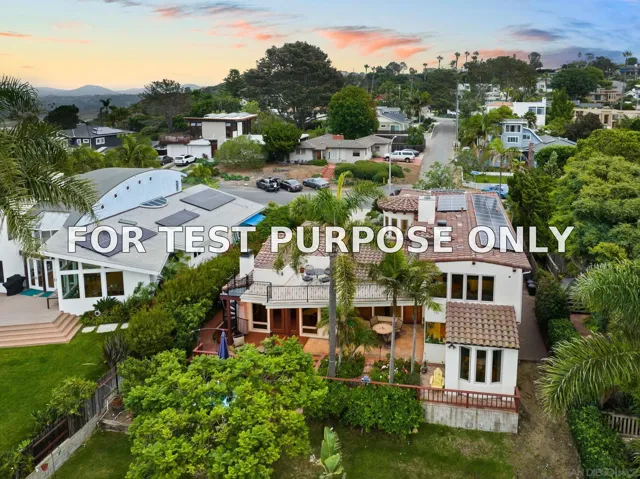 Demo/Test Data 701 N Granados, Solana Beach, Ca 92075