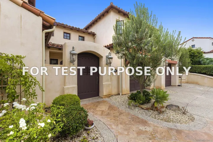 Demo/Test Data 16647 Riding High Way, San Diego, Ca 92127