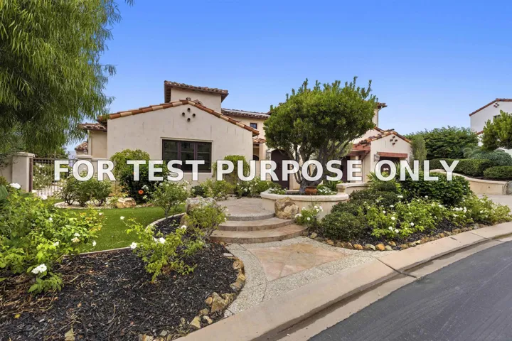Demo/Test Data 16647 Riding High Way, San Diego, Ca 92127