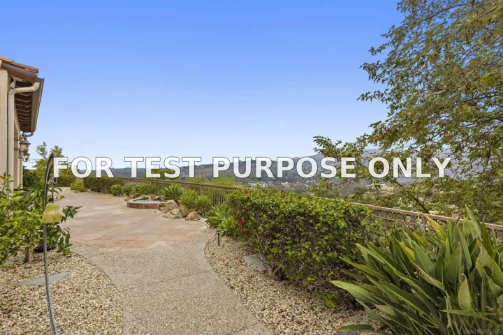 Demo/Test Data 16647 Riding High Way, San Diego, Ca 92127