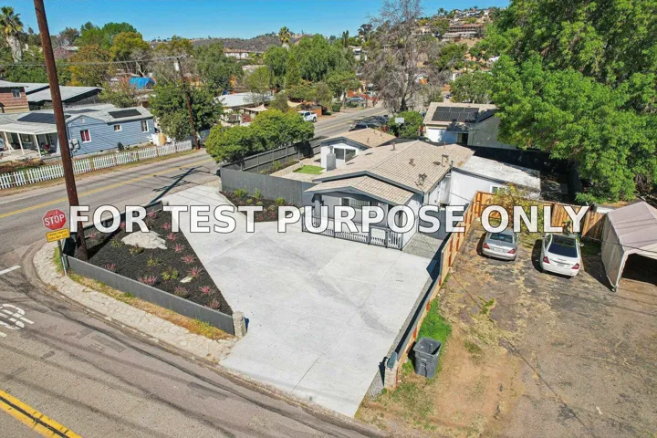 Demo/Test Data 8806 Lamar St, San Diego, Ca 91977