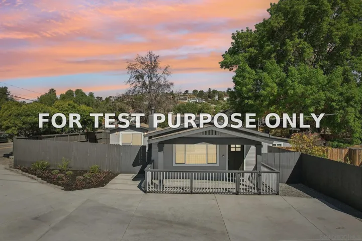 Demo/Test Data 8806 Lamar St, San Diego, Ca 91977