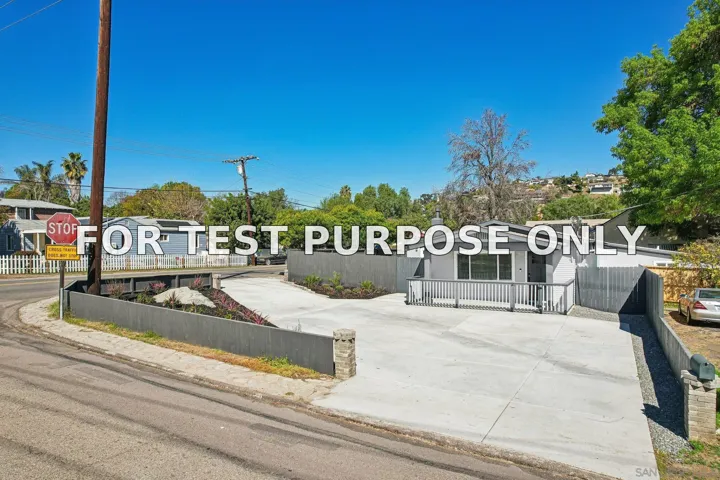 Demo/Test Data 8806 Lamar St, San Diego, Ca 91977
