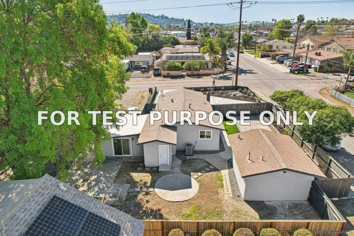 Demo/Test Data 8806 Lamar St, San Diego, Ca 91977
