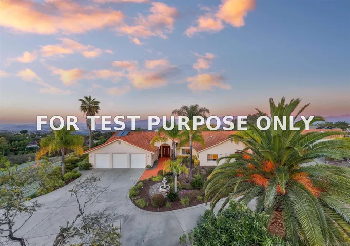 Demo/Test Data 9941 Lan Ln, Escondido, Ca 92026