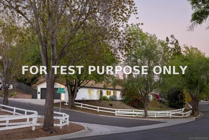 Demo/Test Data 1502 Surrey Ct, Oceanside, Ca 92111
