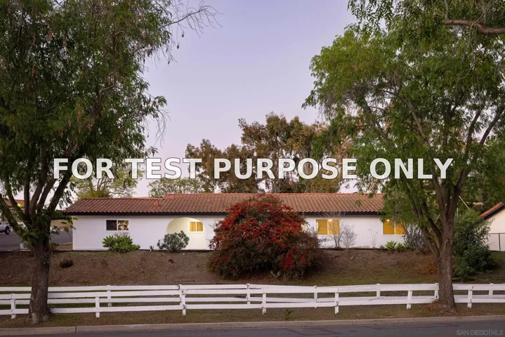 Demo/Test Data 1502 Surrey Ct, Oceanside, Ca 92111