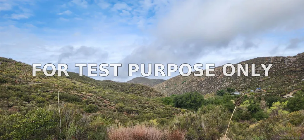 Demo/Test Data 19832 Japatul Rd, Alpine, Ca 91901