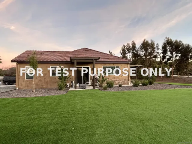 Demo/Test Data 8191 Artesian Road, San Diego, Ca 92127