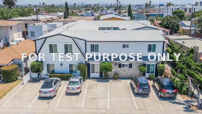 Demo/Test Data 4355 37th Street, San Diego, Ca 92105