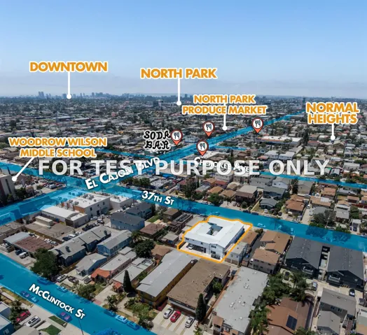 Demo/Test Data 4355 37th Street, San Diego, Ca 92105